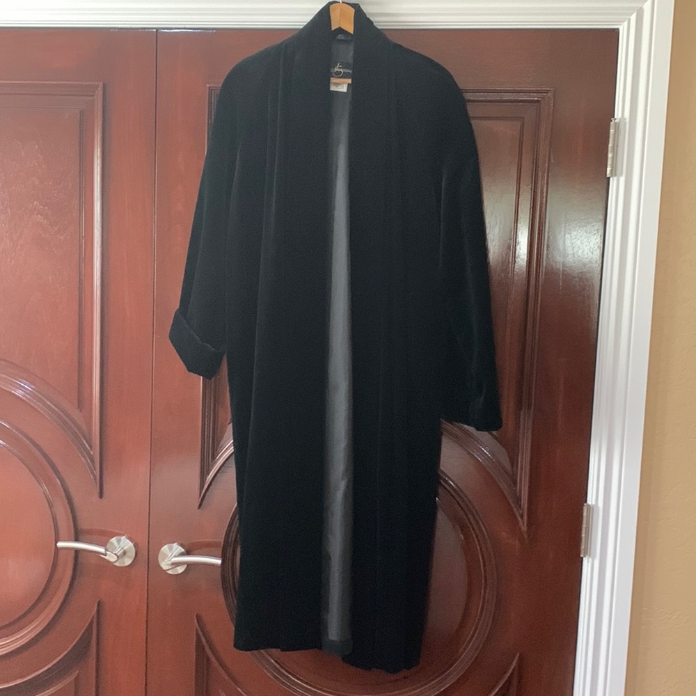 Long Velvet Evening Coat.  Brand: Collections - Made in Canada.